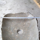 Seagrass Fossil Limestone Vessel Sink 16x20 Rustic Natural Stone Polished Interior