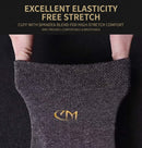 Seamless Toe Dress Socks, 5 Pairs Cotton Blend Unisex Size 7-12