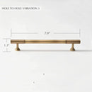 Sean Brass Knob & Pull Bar - Open Box