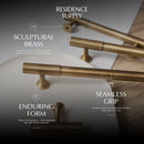 Sean Brass Knob & Pull Bar - Open Box