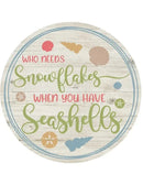 Seashells Christmas Door Decorations