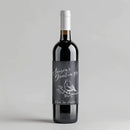 Seasons Greetings Bird Wine Label