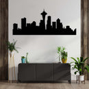 Seattle Skyline Metal Wall Art – Pacific Northwest City Urban Home Decor