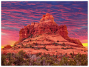 Sedona Print Metal Wall Art – Arizona Red Rock Desert Landscape Wall Decor