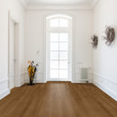 7 Ply Engineered Wood 9" Wide 87" RL Long 3/4" Thick Plank French White Oak Sera - Lincoln Select Collection lobby view
