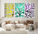 Set of 3 Extra Large Mirrored Tree Wall Art