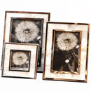 Set of 3 golden alloy shell photo frames bedroom desk decor