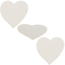 4.75-Inch Unfinished Wooden Heart Cutouts for DIY Crafts: Set of 3