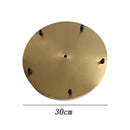 Set of 6 brushed brass ceiling plate lamp bases kitchen diy kit