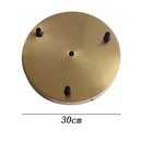 Set of 6 brushed brass ceiling plate lamp bases kitchen diy kit