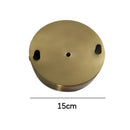 Set of 6 brushed brass ceiling plate lamp bases kitchen diy kit