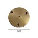 Set of 6 brushed brass ceiling plate lamp bases kitchen diy kit