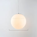 Set of 6 frosted glass ball pendant lights for living room