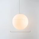 Set of 6 frosted glass ball pendant lights for living room