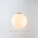 Set of 6 frosted glass ball pendant lights for living room