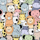 Set of Animals Pattern Wallpaper