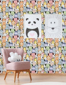 Set of Animals Pattern Wallpaper