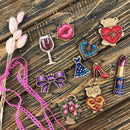 Set of blanks for embroidery on wood FLSW-001