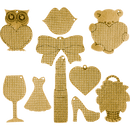 Set of blanks for embroidery on wood FLSW-001