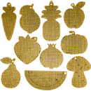 Set of blanks for embroidery on wood FLSW-002