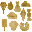 Set of blanks for embroidery on wood FLSW-003