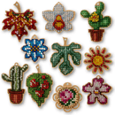 Set of blanks for embroidery on wood FLSW-006