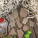 Set of blanks for embroidery on wood FLSW-007