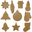 Set of blanks for embroidery on wood FLSW-007