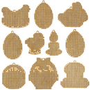 Set of blanks for embroidery on wood FLSW-008