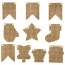 Set of blanks for embroidery on wood FLSW-009