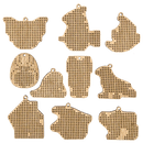 Set of blanks for embroidery on wood FLSW-010