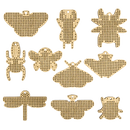 Set of blanks for embroidery on wood FLSW-012