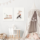 Baby Safari Animals Prints - Luster Paper Nursery Wall Art Prints