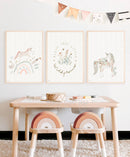 Baby Safari Animals Prints - Luster Paper Nursery Wall Art Prints