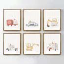 Baby Safari Animals Prints - Luster Paper Nursery Wall Art Prints