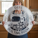 Custom Metal Wall Art - Personalized Sewing and Quilting Sign
