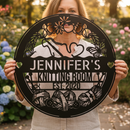 Custom Metal Wall Art - Personalized Crochet Sign