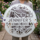 Custom Metal Wall Art - Personalized Crochet Sign
