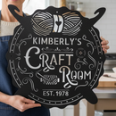 Custom Metal Wall Art - Personalized Crochet Sign