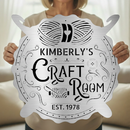 Custom Metal Wall Art - Personalized Crochet Sign