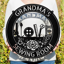 Custom Metal Wall Art - Personalized Love Sewing Sign