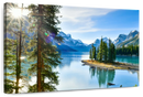 Sunny Maligne Lake Wall Art