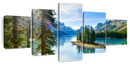 Sunny Maligne Lake Wall Art