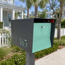 UptownBox-2.0 in TEXTURED GRAY METALLIC - Modern Mailbox