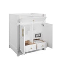 James Martin Bellshire 30" Single Bathroom Vanity, Bright White