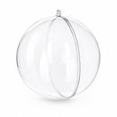Set of 3 Clear Plastic Ball Ornaments 2.7 Inches (69 mm)