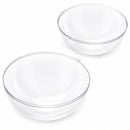 Set of 3 Clear Plastic Ball Ornaments 3.45 Inches (88 mm)