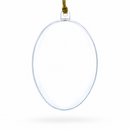 Set of 3 Clear Plastic Egg Ornaments 3.4 Inches (86 mm)