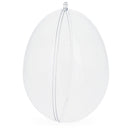 Set of 3 Clear Plastic Egg Ornaments 5.9 Inches (150 mm)