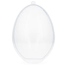 Set of 3 Clear Plastic Egg Ornaments 5.9 Inches (150 mm)